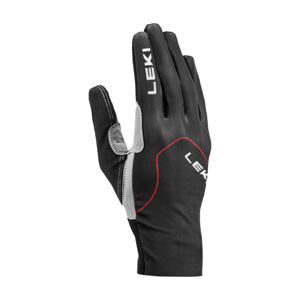 LEKI Cyklistické rukavice dlhoprsté - NORDIC SKIN - červená/čierna XL