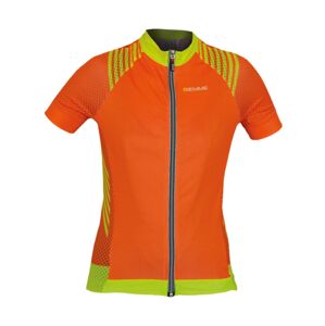 BIEMME Cyklistický dres s krátkym rukávom - SHARP LADY - žltá/oranžová M