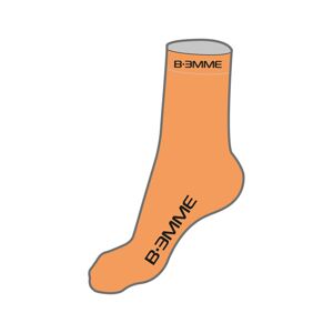 BIEMME Cyklistické ponožky klasické - MERYL - oranžová