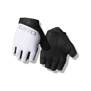 GIRO Cyklistické rukavice krátkoprsté - BRAVO II GEL - biela/čierna XL