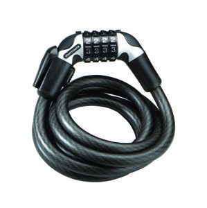 KRYPTONITE zámok na bicykel - KRYPTOFLEX 1218 COMBO CABLE - čierna