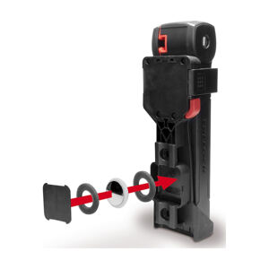 TRELOCK zámok na bicykel - TRIGO FS 380/85 + HOLDER X-PRESS - čierna