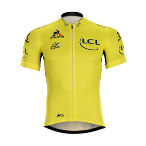 BONAVELO Cyklistický dres s krátkym rukávom - TOUR DE FRANCE  - žltá 3XL