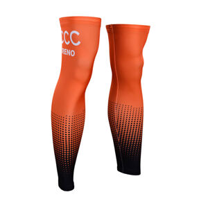 BONAVELO Cyklistické návleky na nohy - CCC 2019 - čierna/oranžová