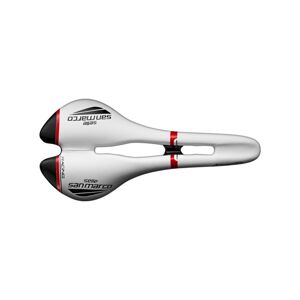 SELLE SAN MARCO sedlo - ASPIDE OPEN-FIT RACING NARROW - biela/čierna/červená