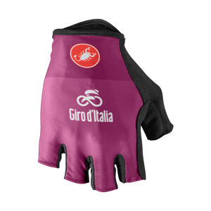 CASTELLI Cyklistické rukavice krátkoprsté - GIRO D'ITALIA - fialová