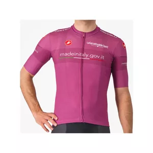 CASTELLI Cyklistický dres s krátkym rukávom - GIRO107 CLASSIFICATION - cyklamenová 3XL