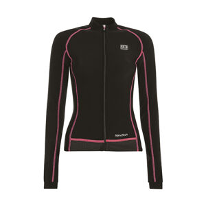 BIEMME Cyklistický dres s dlhým rukávom zimný - FLEX LADY WINTER  - ružová/čierna XS