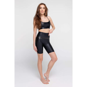 ATHLEEYA Legíny - FASHION BIKER SHINE - čierna