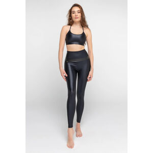 ATHLEEYA legíny - FASHION SHINE - čierna