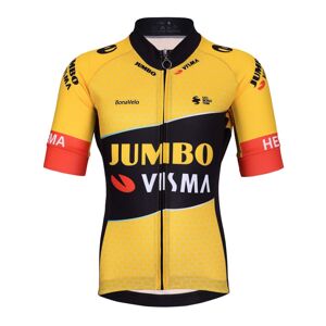 BONAVELO Cyklistický dres s dlhým rukávom zimný - JUMBO-VISMA 2023 WNT - čierna/žltá S