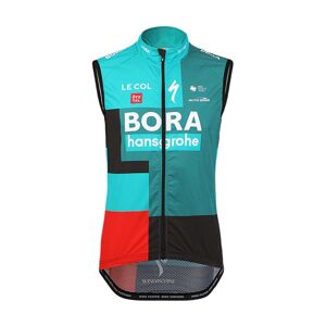 LE COL Cyklistická vesta - BORA HANSGROHE 2022 - červená/čierna/zelená