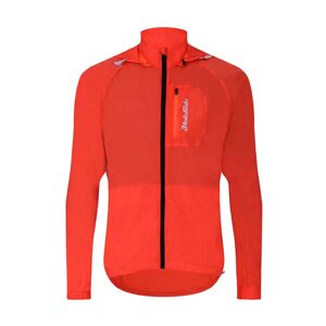 HOLOKOLO Cyklistická vetruodolná bunda - WIND/RAIN - červená 5XL
