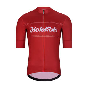 HOLOKOLO Cyklistický dres s krátkym rukávom - GEAR UP - červená 6XL