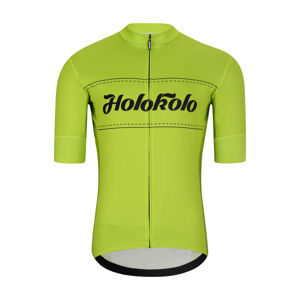 HOLOKOLO Cyklistický dres s krátkym rukávom - GEAR UP - žltá XL