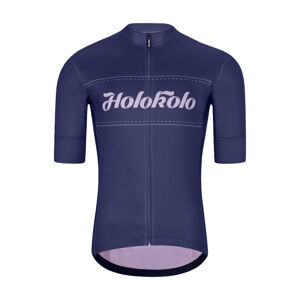 HOLOKOLO Cyklistický dres s krátkym rukávom - GEAR UP - modrá M