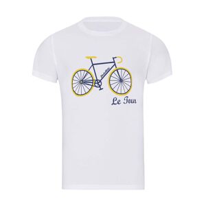 NU. BY HOLOKOLO Cyklistické tričko s krátkym rukávom - LE TOUR LEMON II. - biela 3XL