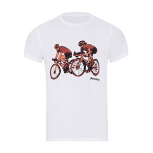 NU. BY HOLOKOLO Cyklistické tričko s krátkym rukávom - JUST US - biela M