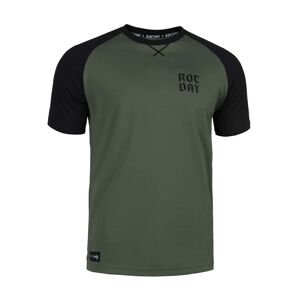 ROCDAY Cyklistický dres s krátkym rukávom - PARK - čierna/zelená XL
