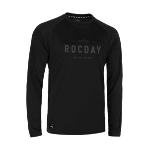 ROCDAY Cyklistický dres s dlhým rukávom letný - PATROL - šedá/čierna XL