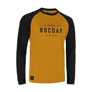 ROCDAY Cyklistický dres s dlhým rukávom letný - PATROL - žltá/čierna XL