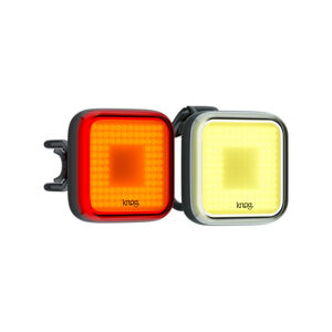KNOG set svetiel - BLINDER TWINPACK - žltá/červená