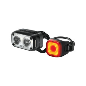 KNOG set svetiel - BLINDER ROAD 400 & MINI REAR - čierna