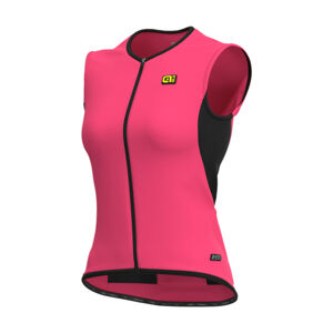 ALÉ Cyklistická vesta - R-EV1 CLIMA PROTECTION 2.0 THERMO LADY - ružová 2XL