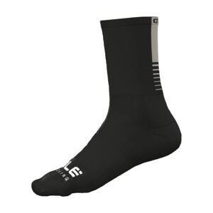 ALÉ Cyklistické ponožky klasické - LIGHT - čierna/šedá L
