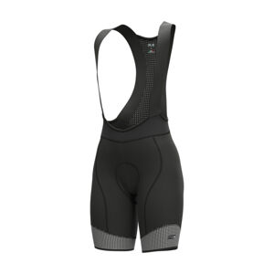 ALÉ Cyklistické nohavice krátke s trakmi - PRS MASTER 2.0 LADY - čierna/biela S