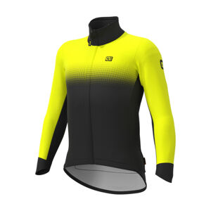 ALÉ Cyklistická zateplená bunda - PR-S GRADIENT - žltá/čierna