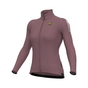 ALÉ Cyklistický dres s dlhým rukávom zimný - WARM RACE R-EV1 - bordová 5XL