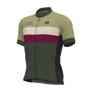 ALÉ Cyklistický dres s krátkym rukávom - OFF ROAD - GRAVEL CHAOS - zelená M