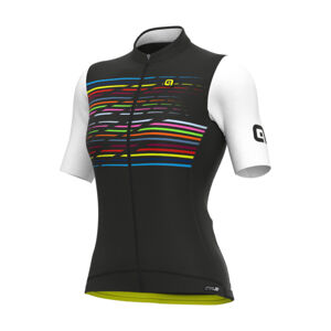 ALÉ Cyklistický dres s krátkym rukávom - PR-S LOGO LADY - čierna M
