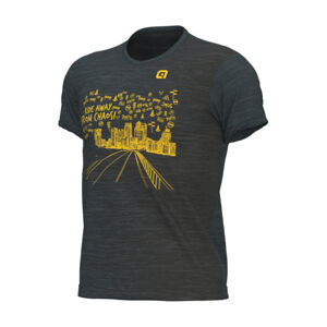 ALÉ Cyklistický dres s krátkym rukávom - OFF ROAD - GRAVEL AWAY - šedá XL