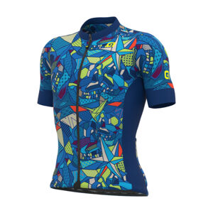 ALÉ Cyklistický dres s krátkym rukávom - OVER PRAGMA - modrá XL
