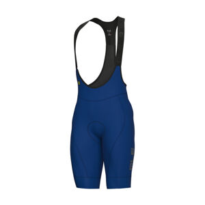 ALÉ Cyklistické nohavice krátke s trakmi - MAGIC COLOUR PR-E - modrá 2XL