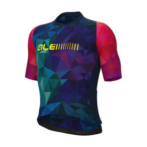 ALÉ Cyklistický dres s krátkym rukávom - VALLEY PR-E - modrá 2XL