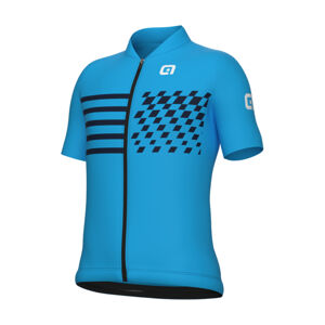 ALÉ Cyklistický dres s krátkym rukávom - PLAY KID - svetlo modrá 8Y