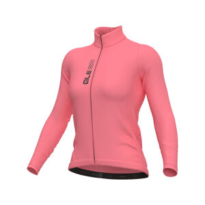 ALÉ Cyklistický dres s dlhým rukávom letný - PRAGMA COLOR BLOCK - ružová XS