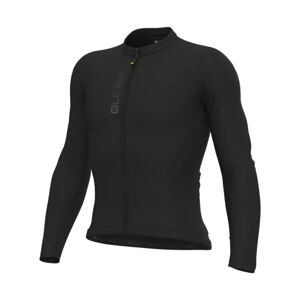ALÉ Cyklistický dres s dlhým rukávom letný - PRAGMA COLOR BLOCK - čierna XL
