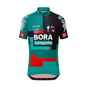 LE COL Cyklistický dres s krátkym rukávom - BORA HANSGROHE 23 K - šedá/zelená 8-9Y