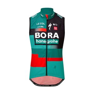 LE COL Cyklistická vesta - BORA HANSGROHE 2023 REPLICA SPORT - čierna/zelená/červená L