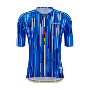 SANTINI Cyklistický dres s krátkym rukávom - UCI SALO' DEL GARDA 1962 - modrá XL
