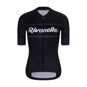 RIVANELLE BY HOLOKOLO Cyklistický dres s krátkym rukávom - GEAR UP - čierna XS