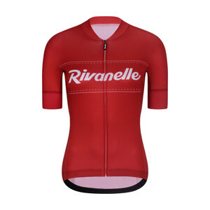RIVANELLE BY HOLOKOLO Cyklistický dres s krátkym rukávom - GEAR UP - červená XS