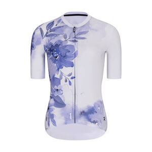 RIVANELLE BY HOLOKOLO Cyklistický dres s krátkym rukávom - FLOWERY LADY - modrá/fialová XL