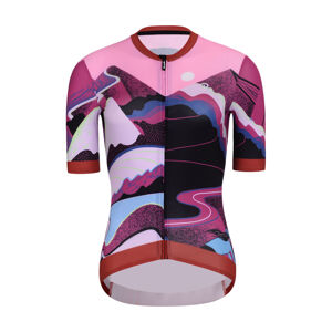 RIVANELLE BY HOLOKOLO Cyklistický dres s krátkym rukávom - SUNSET ELITE LADY LIMITED EDITION - ružová/viacfarebná 2XL