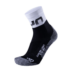 UYN Cyklistické ponožky klasické - LIGHT LADY - biela/čierna/šedá 39-40