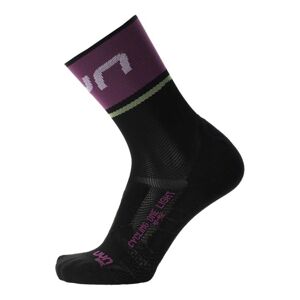 UYN Cyklistické ponožky klasické - ONE LIGHT LADY - fialová/čierna 39-40